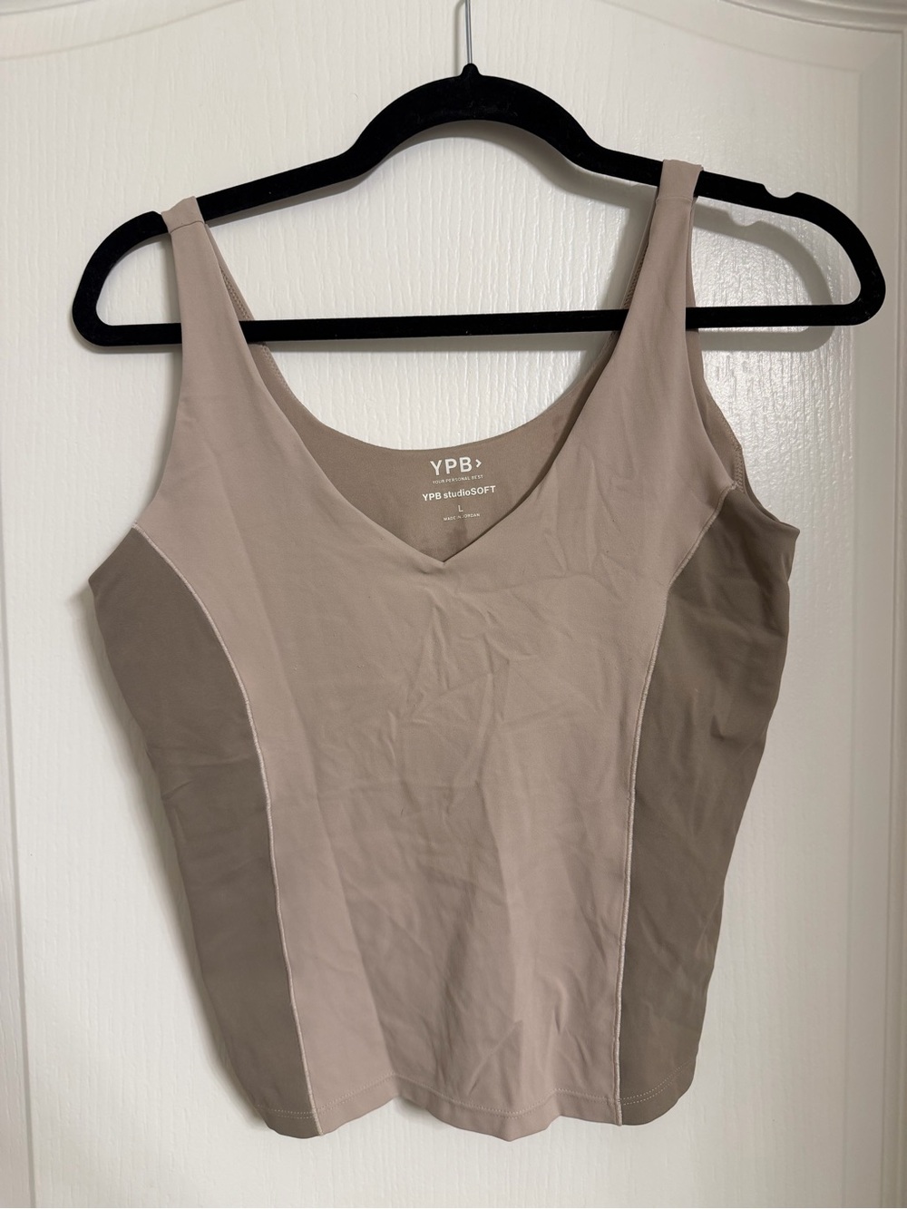 Abercrombie & Fitch Two-Tone Taupe Sports Bra Tank